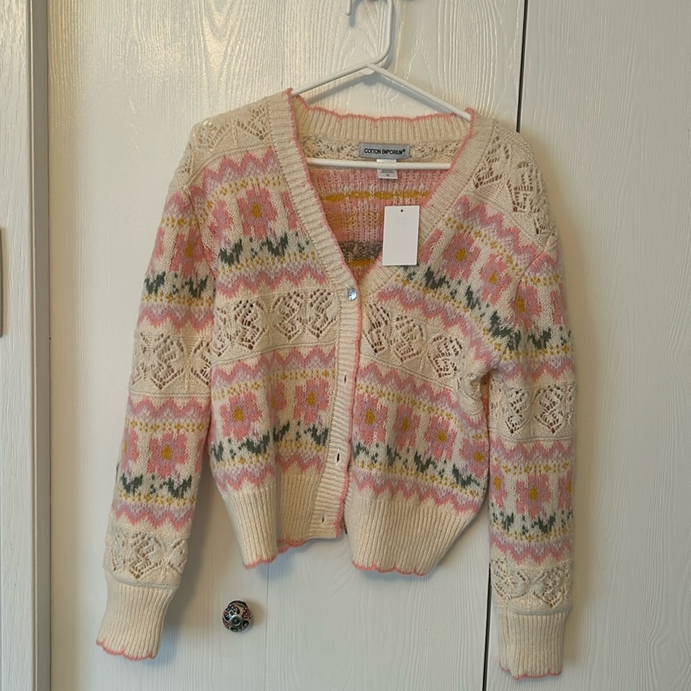 Cute floral cardigan